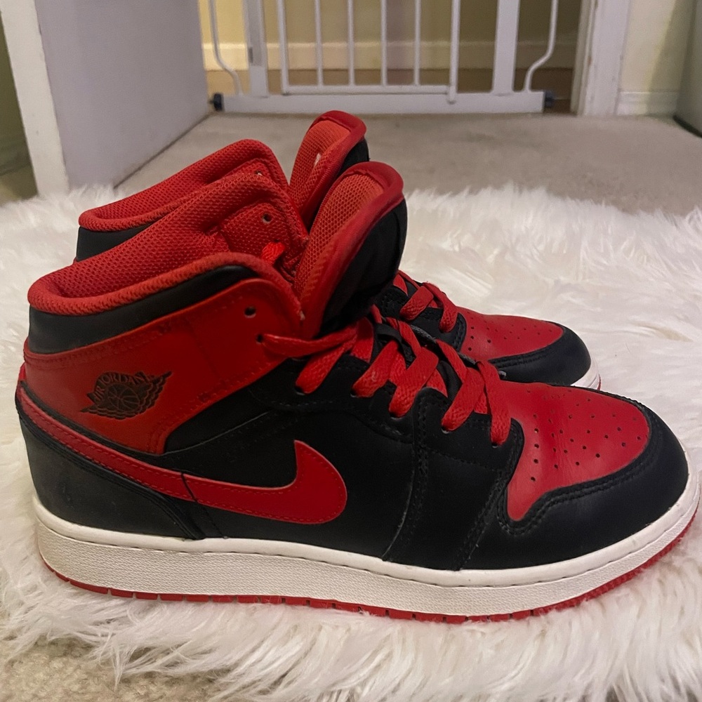 Jordan Red and Black Air Force 1s